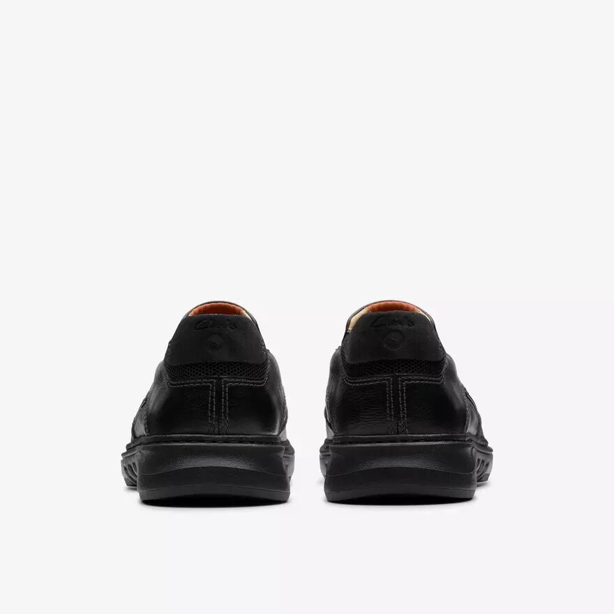Ανδρικό μαύρο δερμάτινο loafer Un Briley Step | clarks Ανδρικό μαύρο δερμάτινο loafer Un Briley Step | clarks