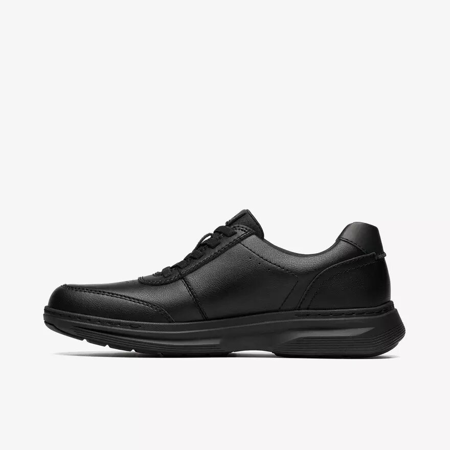 Ανδρικό μαύρο δερμάτινο Sneakers με κορδόνια Craftwell | clarks Ανδρικό μαύρο δερμάτινο Sneakers με κορδόνια Craftwell | clarks