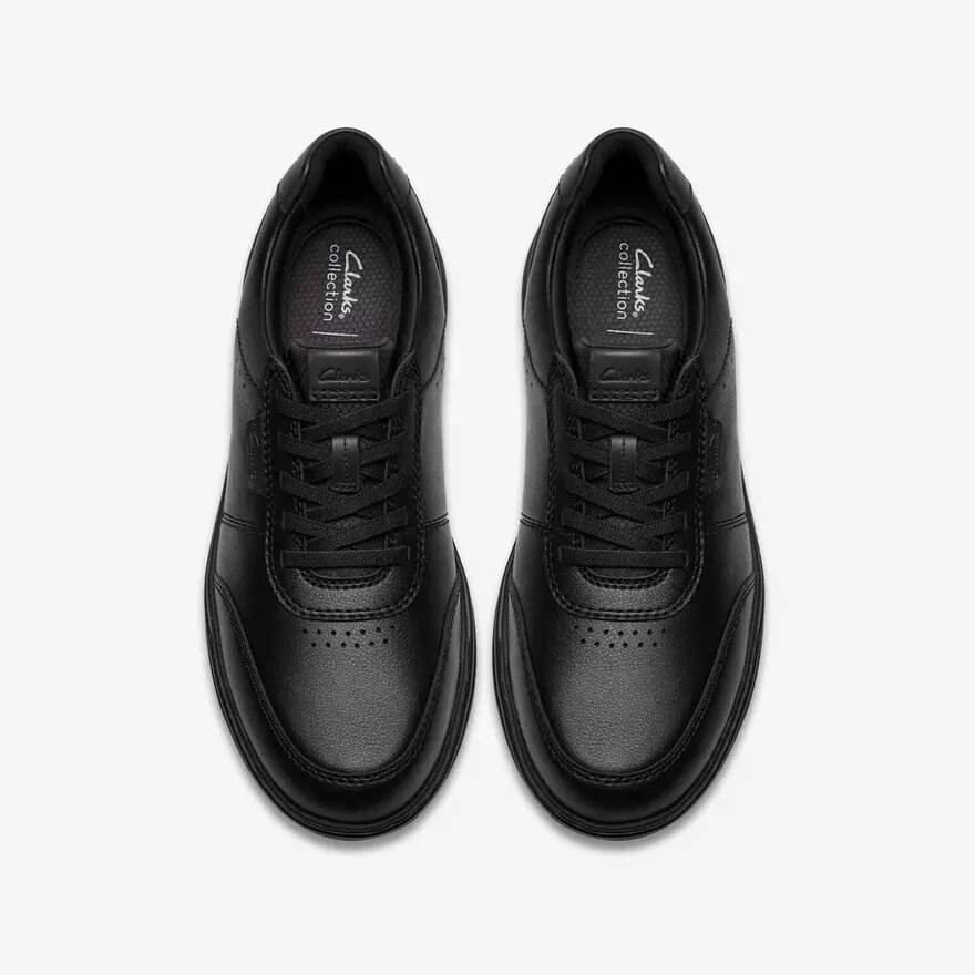 Ανδρικό μαύρο δερμάτινο Sneakers με κορδόνια Craftwell | clarks Ανδρικό μαύρο δερμάτινο Sneakers με κορδόνια Craftwell | clarks
