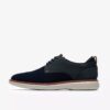 Ανδρικό παπούτσι Derby Brantin Plain Navy με πλεκτό ύφασμα Ανδρικό παπούτσι Derby Brantin Plain Navy με πλεκτό ύφασμα
