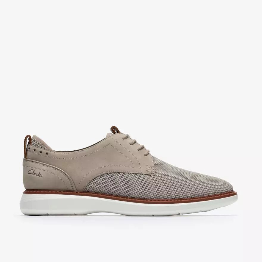 Ανδρικό παπούτσι Oxford Brantin Plain Grey Knit Ανδρικό παπούτσι Oxford Brantin Plain Grey Knit