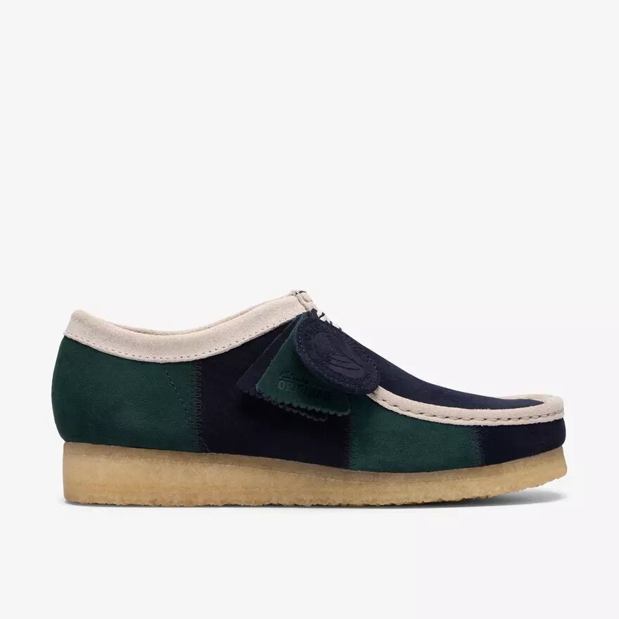 Ανδρικό Wallabee με μπλε/πράσινες ρίγες Ανδρικό Wallabee με μπλε/πράσινες ρίγες