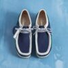 Ανδρικό Wallabee με μπλε/πράσινες ρίγες Ανδρικό Wallabee με μπλε/πράσινες ρίγες