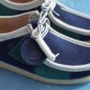 Ανδρικό Wallabee με μπλε/πράσινες ρίγες Ανδρικό Wallabee με μπλε/πράσινες ρίγες