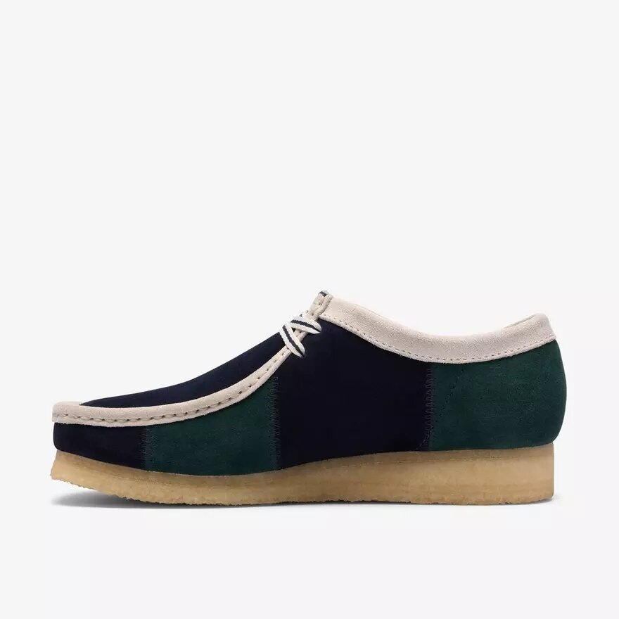 Ανδρικό Wallabee με μπλε/πράσινες ρίγες Ανδρικό Wallabee με μπλε/πράσινες ρίγες