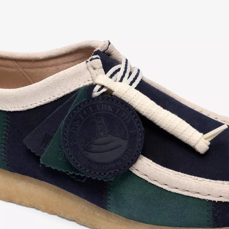 Ανδρικό Wallabee με μπλε/πράσινες ρίγες Ανδρικό Wallabee με μπλε/πράσινες ρίγες