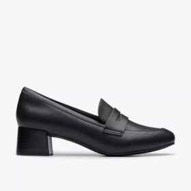 Γυναικεία δερμάτινα Loafers Iridessa Sky σε μαύρο χρώμα