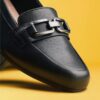 Γυναικεία δερμάτινα Loafers Juliet Echo σε μαύρο χρώμα Γυναικεία δερμάτινα Loafers Juliet Echo σε μαύρο χρώμα