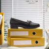 Γυναικεία δερμάτινα Loafers Juliet Echo σε μαύρο χρώμα Γυναικεία δερμάτινα Loafers Juliet Echo σε μαύρο χρώμα