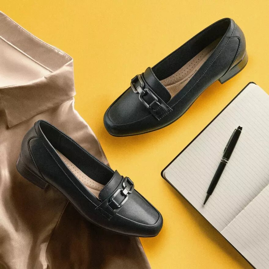 Γυναικεία δερμάτινα Loafers Juliet Echo σε μαύρο χρώμα Γυναικεία δερμάτινα Loafers Juliet Echo σε μαύρο χρώμα