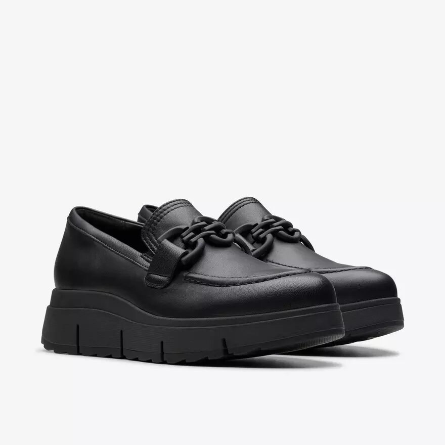 Γυναικεία δερμάτινα Loafers Loriini Izzy σε μαύρο χρώμα Γυναικεία δερμάτινα Loafers Loriini Izzy σε μαύρο χρώμα