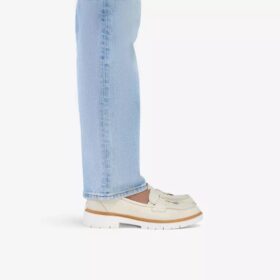 Γυναικεία δερμάτινα Loafers Westlynn Bella σε κρεμ χρώμα