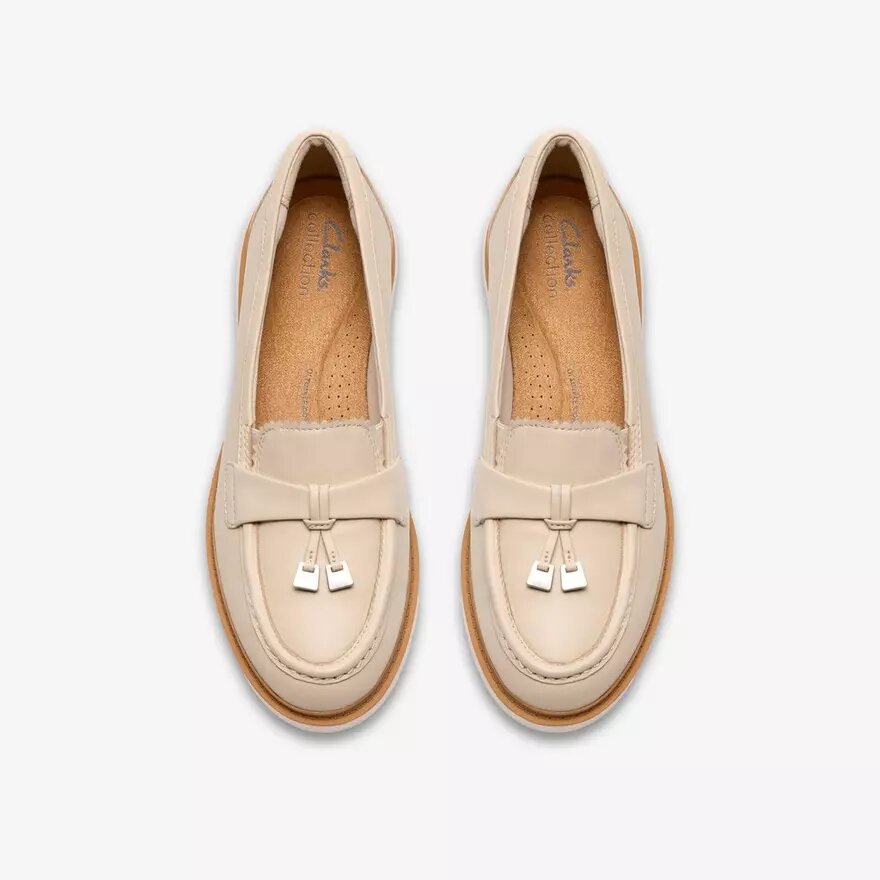 Γυναικεία δερμάτινα Loafers Westlynn Bella σε κρεμ χρώμα Γυναικεία δερμάτινα Loafers Westlynn Bella σε κρεμ χρώμα
