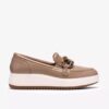 Γυναικεία δερμάτινα Loafers Zylah May σε χρώμα ταούπε, ΗΠΑ