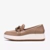 Γυναικεία δερμάτινα Loafers Zylah May σε χρώμα ταούπε, ΗΠΑ