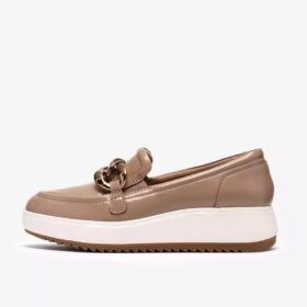 Γυναικεία δερμάτινα Loafers Zylah May σε χρώμα ταούπε, ΗΠΑ