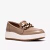 Γυναικεία δερμάτινα Loafers Zylah May σε χρώμα ταούπε, ΗΠΑ