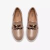 Γυναικεία δερμάτινα Loafers Zylah May σε χρώμα ταούπε, ΗΠΑ