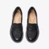 Γυναικεία Ellowyn Penny Slip-ons από μαύρο δέρμα χωρίς κορδόνια