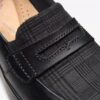 Γυναικεία Ellowyn Penny Slip-ons από μαύρο δέρμα χωρίς κορδόνια