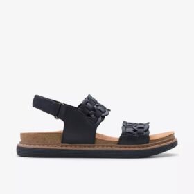 Γυναικεία επίπεδα σανδάλια Arwell Glide σε μαύρο συνδυασμό