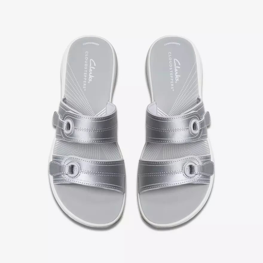 Γυναικεία επίπεδα σανδάλια Cloudsteppers™ Breeze Maye Silver Γυναικεία επίπεδα σανδάλια Cloudsteppers™ Breeze Maye Silver