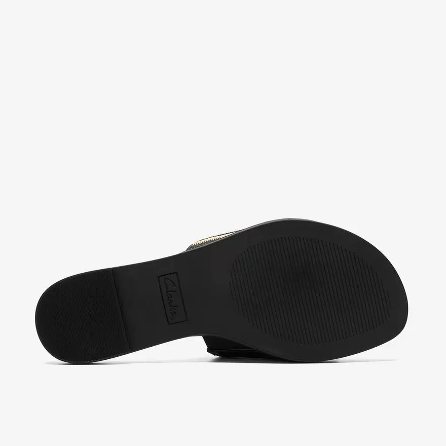 Γυναικεία επίπεδα σανδάλια Erisia Strap2 σε μαύρο χρώμα Γυναικεία επίπεδα σανδάλια Erisia Strap2 σε μαύρο χρώμα