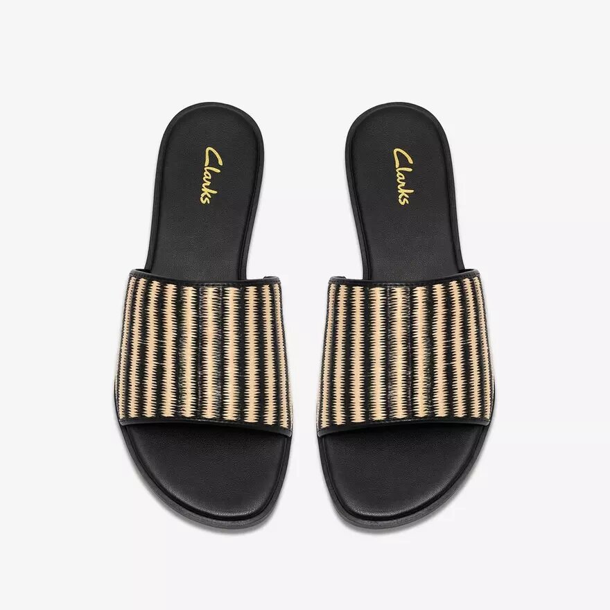 Γυναικεία επίπεδα σανδάλια Erisia Strap2 σε μαύρο χρώμα Γυναικεία επίπεδα σανδάλια Erisia Strap2 σε μαύρο χρώμα