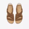 Γυναικεία επίπεδα σανδάλια Maelynn Gem σε χρώμα Tan Nubuck Γυναικεία επίπεδα σανδάλια Maelynn Gem σε χρώμα Tan Nubuck