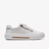 Γυναικεία λευκά δερμάτινα Sneakers Hollyrose Zip Γυναικεία λευκά δερμάτινα Sneakers Hollyrose Zip