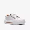 Γυναικεία λευκά δερμάτινα Sneakers Hollyrose Zip Γυναικεία λευκά δερμάτινα Sneakers Hollyrose Zip