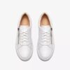 Γυναικεία λευκά δερμάτινα Sneakers Hollyrose Zip Γυναικεία λευκά δερμάτινα Sneakers Hollyrose Zip