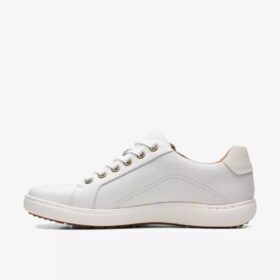 Γυναικεία λευκά δερμάτινα Sneakers Nalle με κορδόνια Γυναικεία λευκά δερμάτινα Sneakers Nalle με κορδόνια