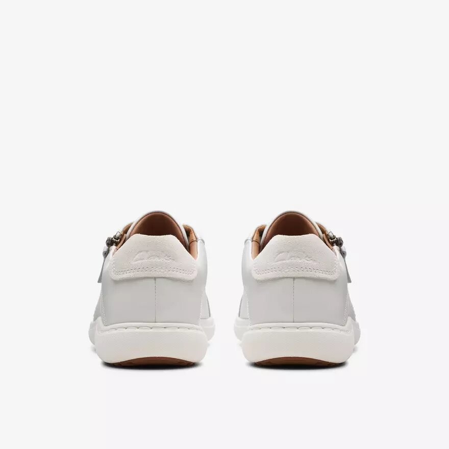 Γυναικεία λευκά δερμάτινα Sneakers Nalle με κορδόνια Γυναικεία λευκά δερμάτινα Sneakers Nalle με κορδόνια