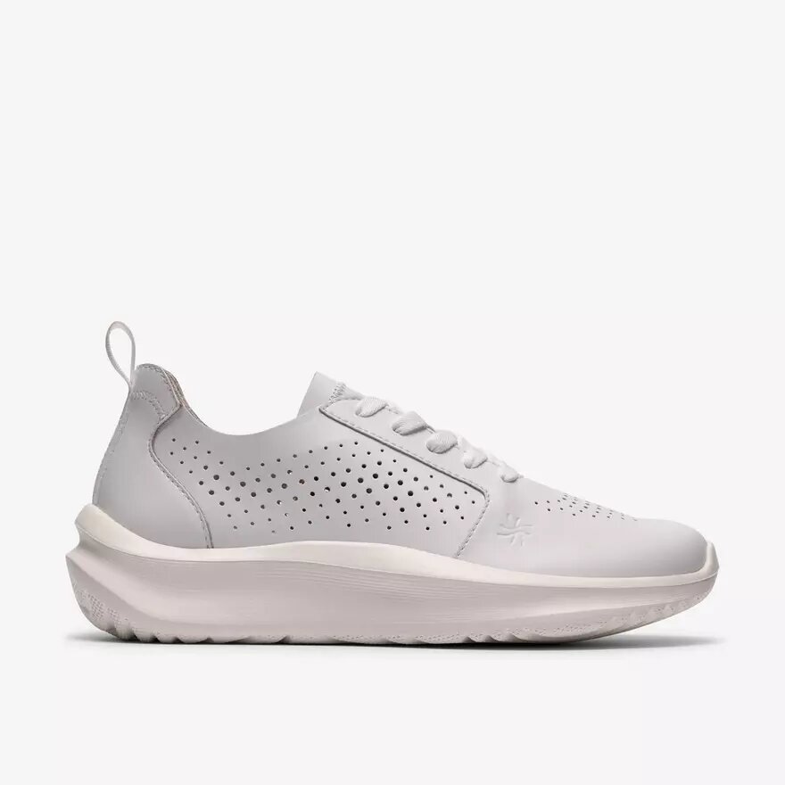 Γυναικεία λευκά δερμάτινα Sneakers Solevana Style Γυναικεία λευκά δερμάτινα Sneakers Solevana Style