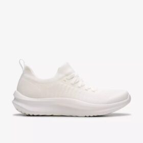 Γυναικεία λευκά Sneakers Solevana με κορδόνια
