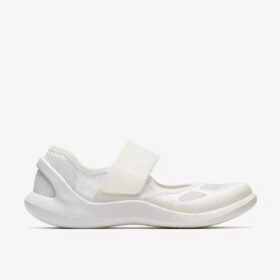 Γυναικεία λευκά Sneakers Solevana με λουράκι