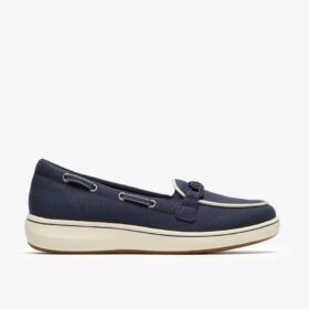 Γυναικεία Loafers Breezesky Bay Navy από καμβά