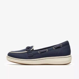 Γυναικεία Loafers Breezesky Bay Navy από καμβά