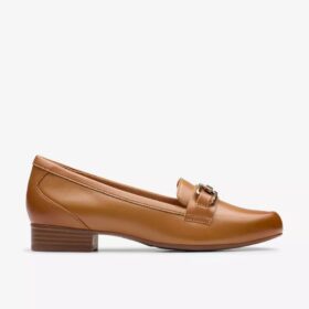 Γυναικεία Loafers Juliet Echo από δέρμα σε χρώμα ταν
