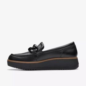 Γυναικεία Loafers Zylah May από μαύρο δέρμα (ΗΠΑ)