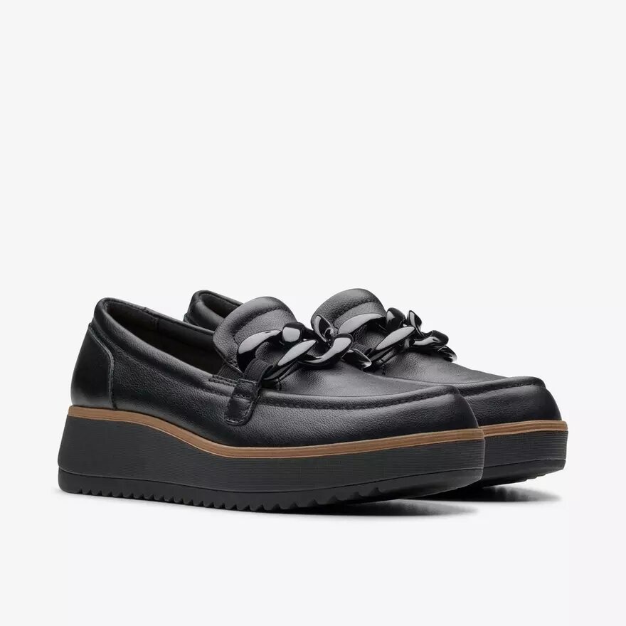 Γυναικεία Loafers Zylah May από μαύρο δέρμα (ΗΠΑ) Γυναικεία Loafers Zylah May από μαύρο δέρμα (ΗΠΑ)