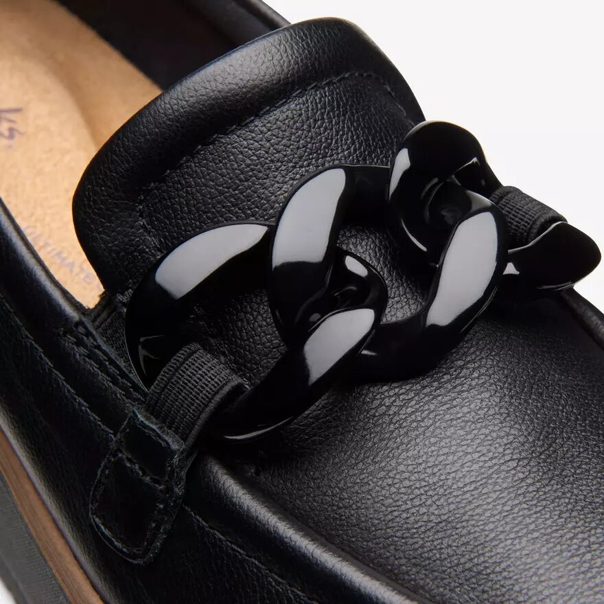 Γυναικεία Loafers Zylah May από μαύρο δέρμα (ΗΠΑ) Γυναικεία Loafers Zylah May από μαύρο δέρμα (ΗΠΑ)