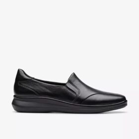 Γυναικεία μαύρα δερμάτινα Loafers Lynell Edge