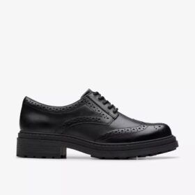 Γυναικεία μαύρα δερμάτινα Loafers Orinoco3 Derby