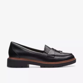 Γυναικεία μαύρα δερμάτινα Loafers Westlynn Bella