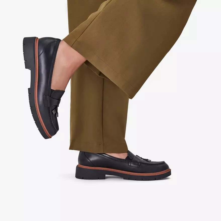Γυναικεία μαύρα δερμάτινα Loafers Westlynn Bella Γυναικεία μαύρα δερμάτινα Loafers Westlynn Bella