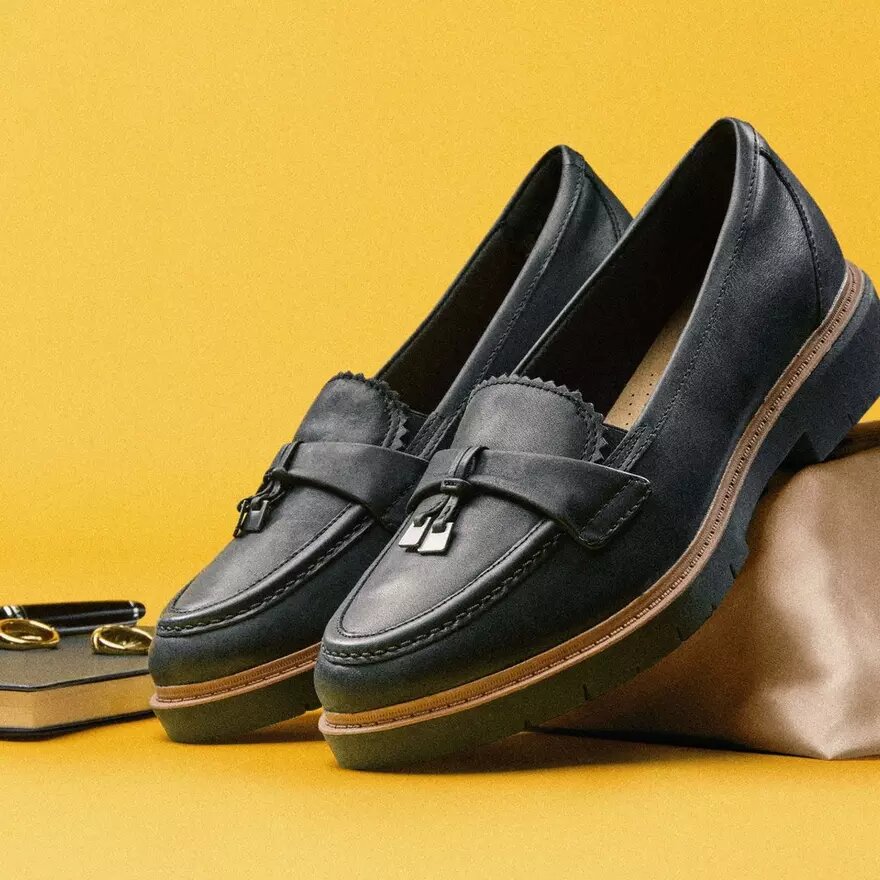 Γυναικεία μαύρα δερμάτινα Loafers Westlynn Bella Γυναικεία μαύρα δερμάτινα Loafers Westlynn Bella