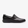 Γυναικεία μαύρα δερμάτινα Slip-ons χωρίς κορδόνια Lynell Γυναικεία μαύρα δερμάτινα Slip-ons χωρίς κορδόνια Lynell