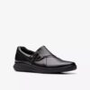 Γυναικεία μαύρα δερμάτινα Slip-ons χωρίς κορδόνια Lynell Γυναικεία μαύρα δερμάτινα Slip-ons χωρίς κορδόνια Lynell